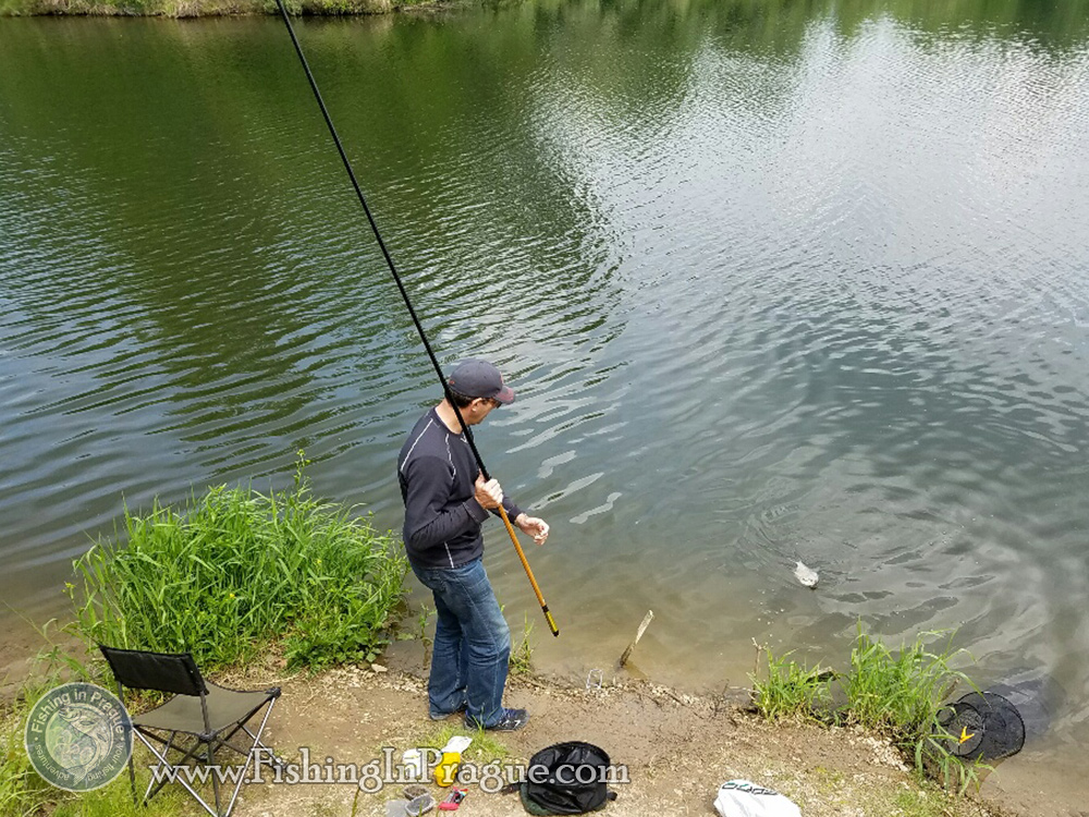 Bobber fishing for silver bream