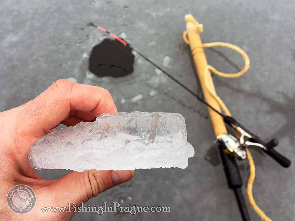 The ice crust was very thin