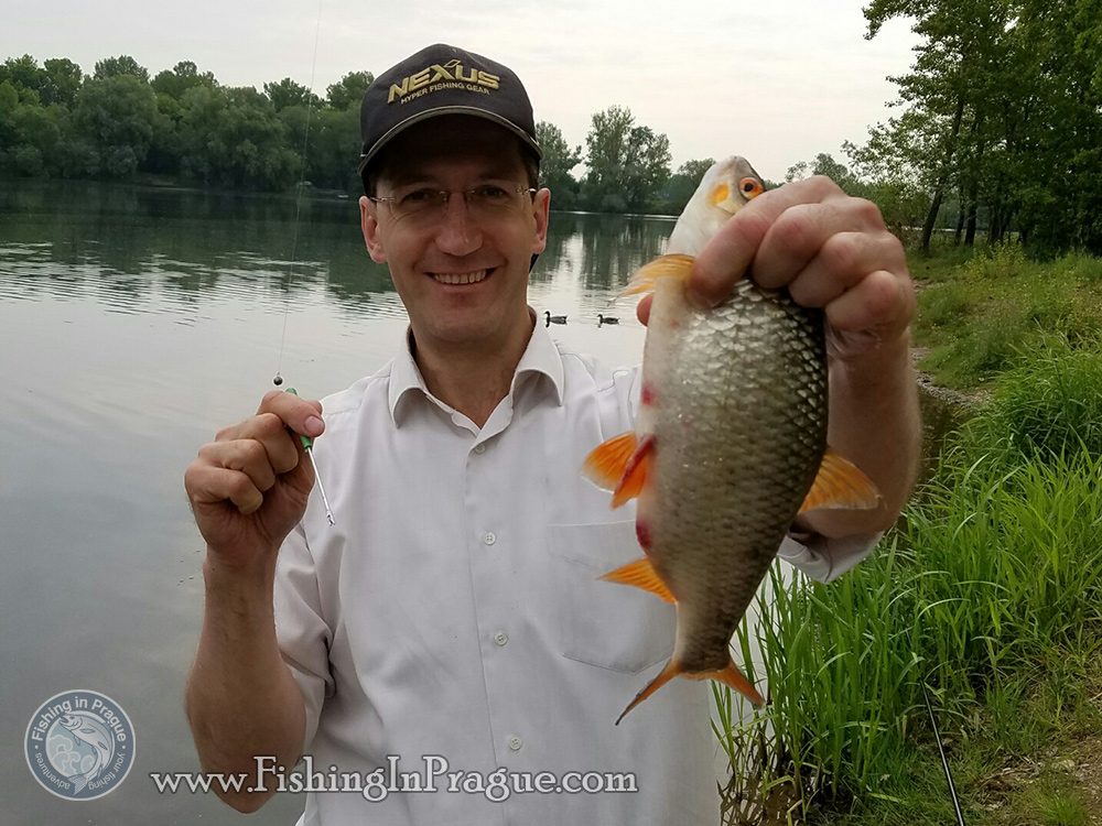 Bobber fishing for silver bream