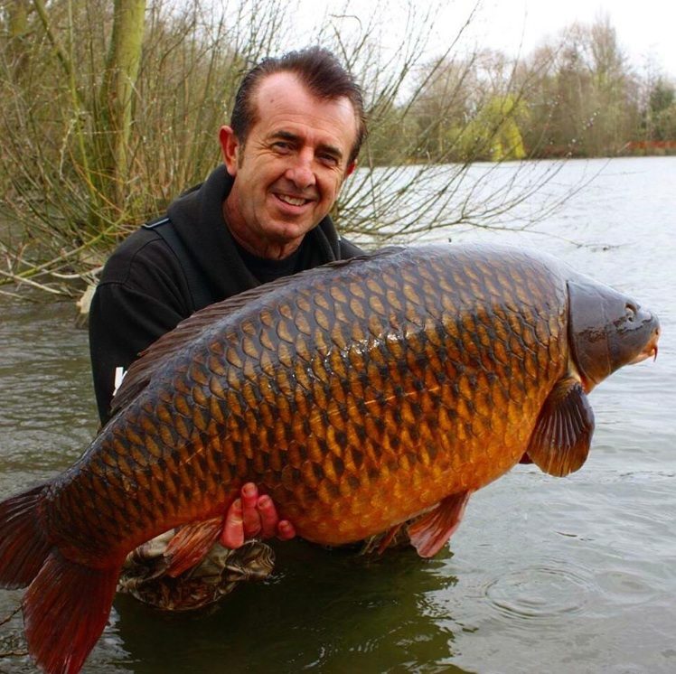 Frank WARWICK with one of his amazing carps