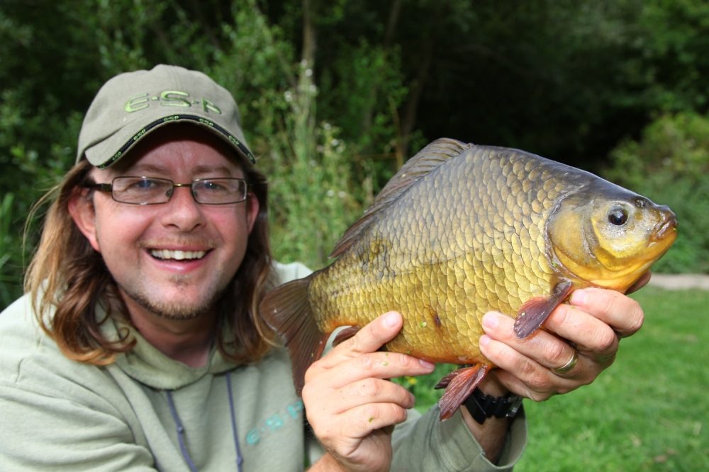 Crucian - 3lbs 8ozs,Dorset estate lake,sweetcorn