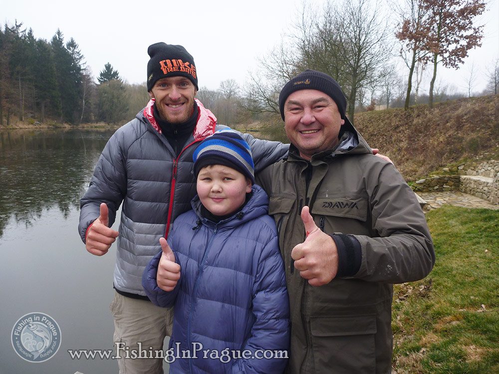 Fishing on Jakub Vagner's lake